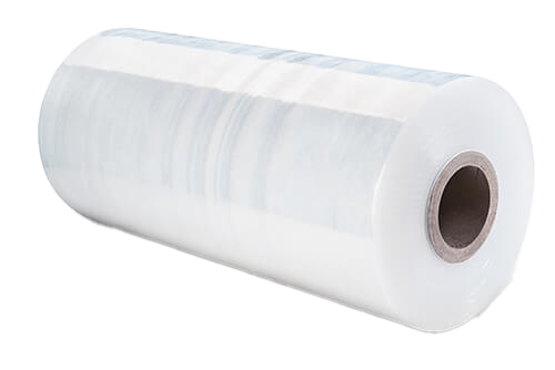Transparente Stretchfolie auf einer Rolle